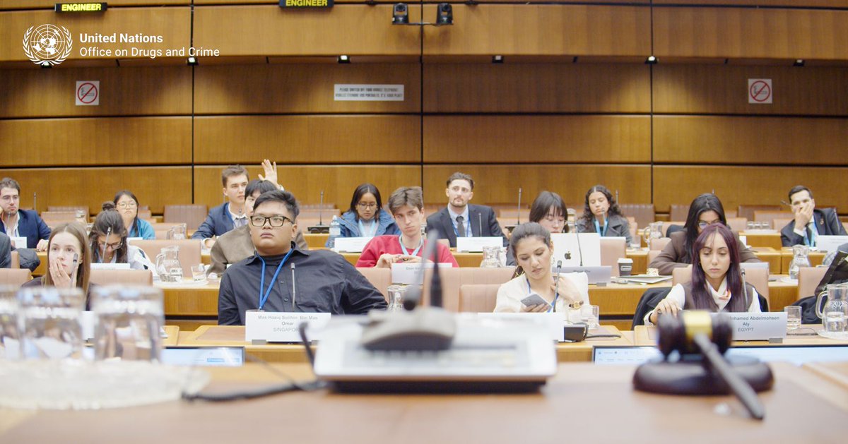 UNODC_PTRS's tweet photo. Young leaders are stepping forward.

@UNODC #YouthForum 2026 participants are drafting a joint statement for #CND69, ensuring youth perspectives help to inform global policy discussions.
Because youth belong at the table - not on the sidelines.

⏰3pm
🔗https://t.co/f1UDOfjdxH https://t.co/2V6jb1csgo
