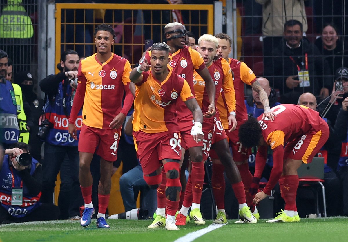 Gol sonrası Galatasaray'ın yaşadığı sevinç 🦁