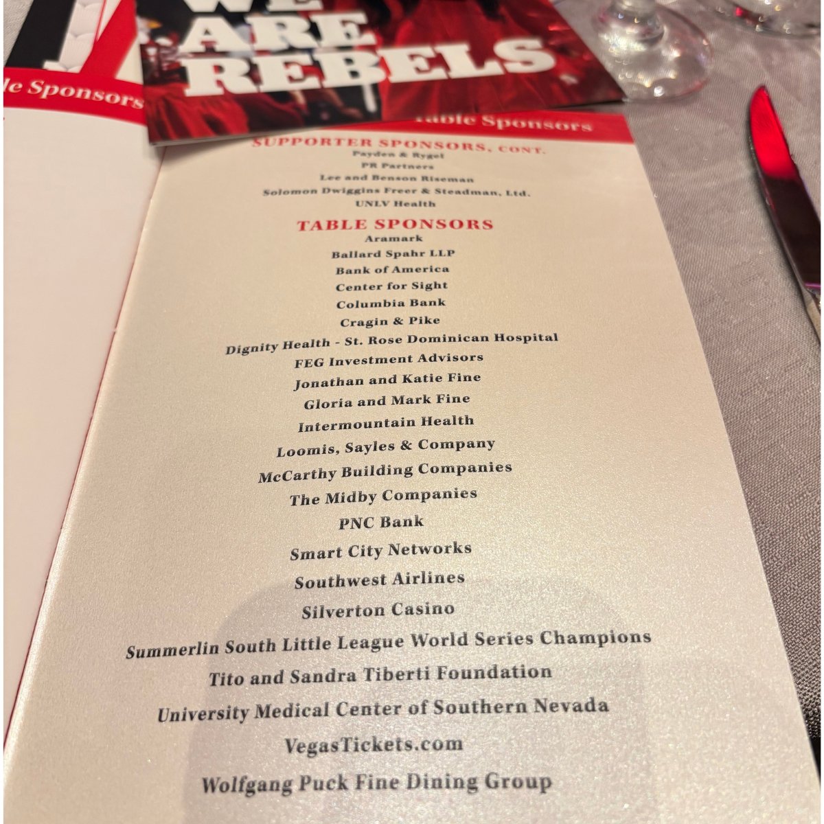Vegas_Tickets's tweet photo. Last night our team attended the UNLV Foundation annual dinner. https://t.co/7SlZ2jkiTU serves as a proud sponsor of the UNLV Foundation, in a continued effort to support our Las Vegas community. https://t.co/Y5BRhcSjRz