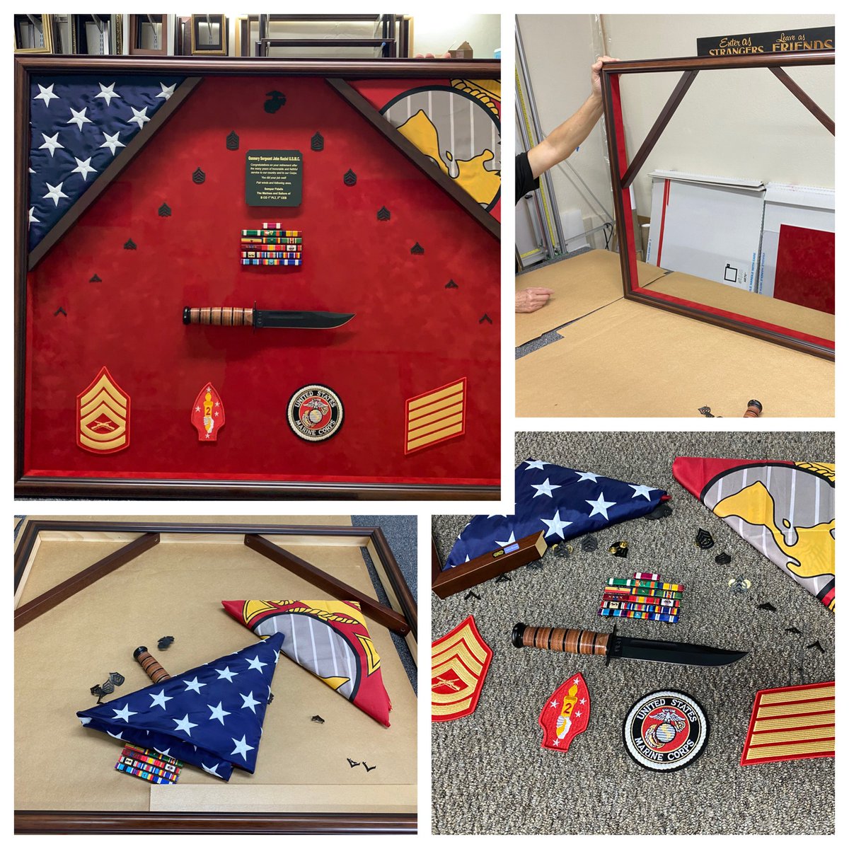 picworthcf's tweet image. Metal memorabilia can slowly oxidize inside poorly designed frames. Proper shadowbox spacing protects medals and collectibles.

#shadowboxes, #militarymemorabilia, #customframinghouston
