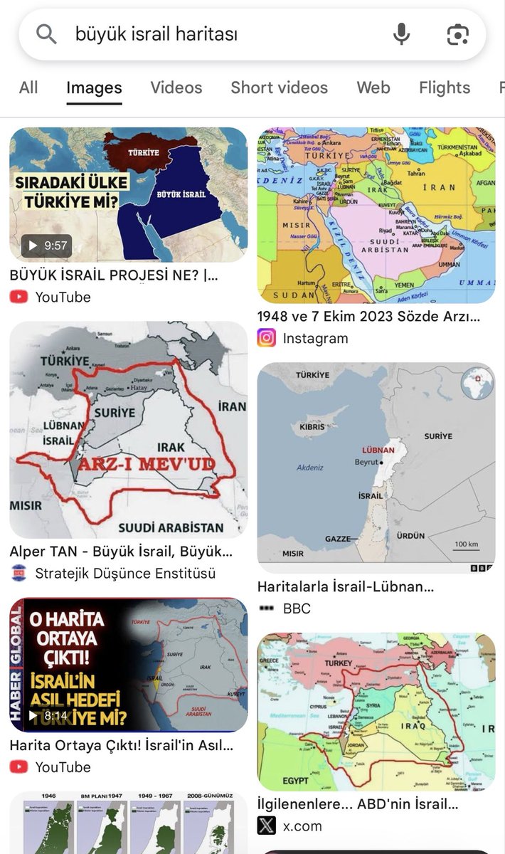 Zagroserdo's tweet photo. @AmIsrlChai Look at the difference when you search “Greater Israel” in English vs. Turkish :) They are combining hatred of Jews and Kurds. https://t.co/xWscojsNA9
