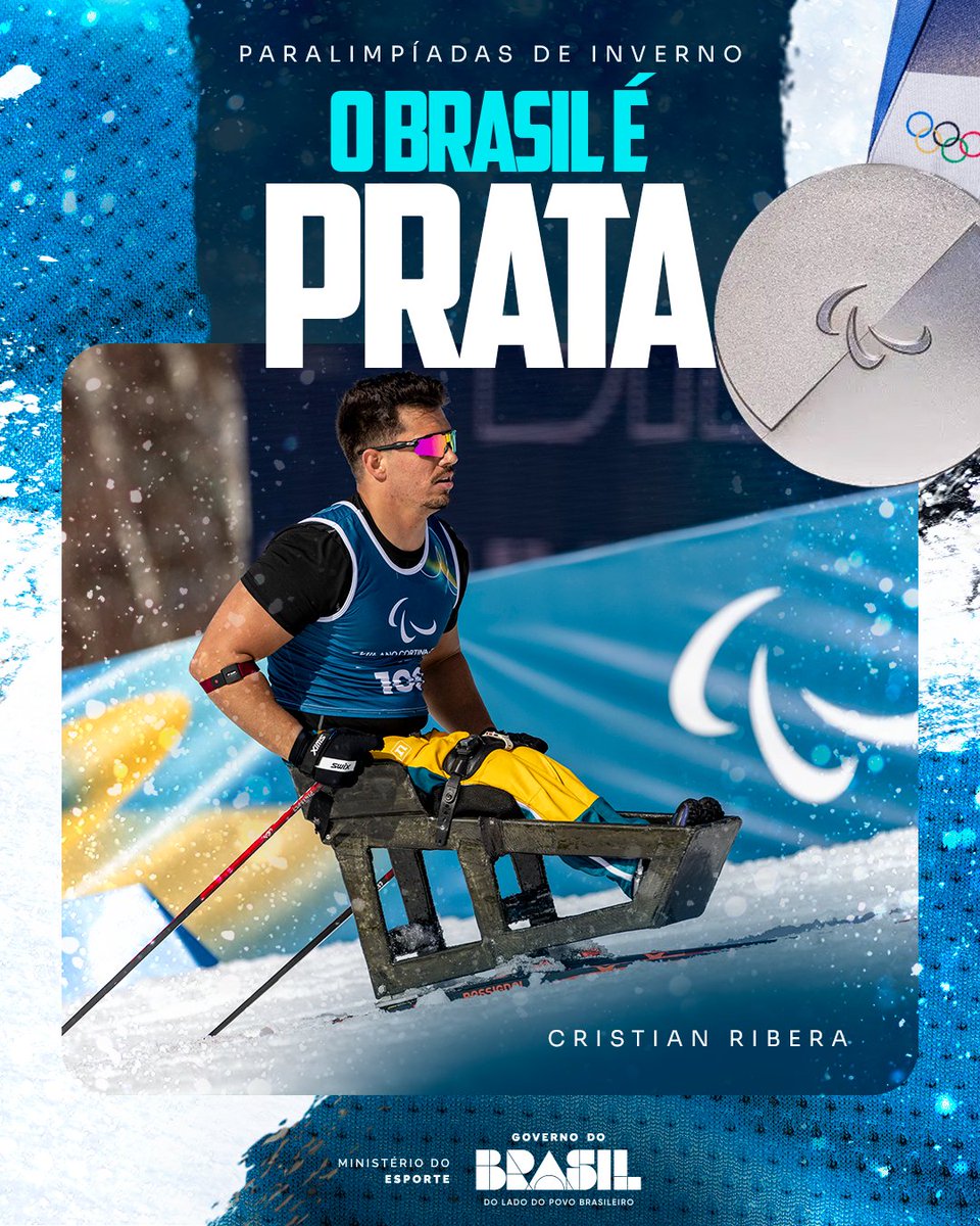 É PRATA! 🥈🇧🇷✨

O Brasil volta a fazer história na neve! ❄️🧊

Cristian Ribera, integrante do programa #BolsaAtleta, conquistou a medalha de prata no sprint do esqui cross-country, na classe LW11, e garantiu um capítulo histórico para o esporte paralímpico brasileiro nos Jogos