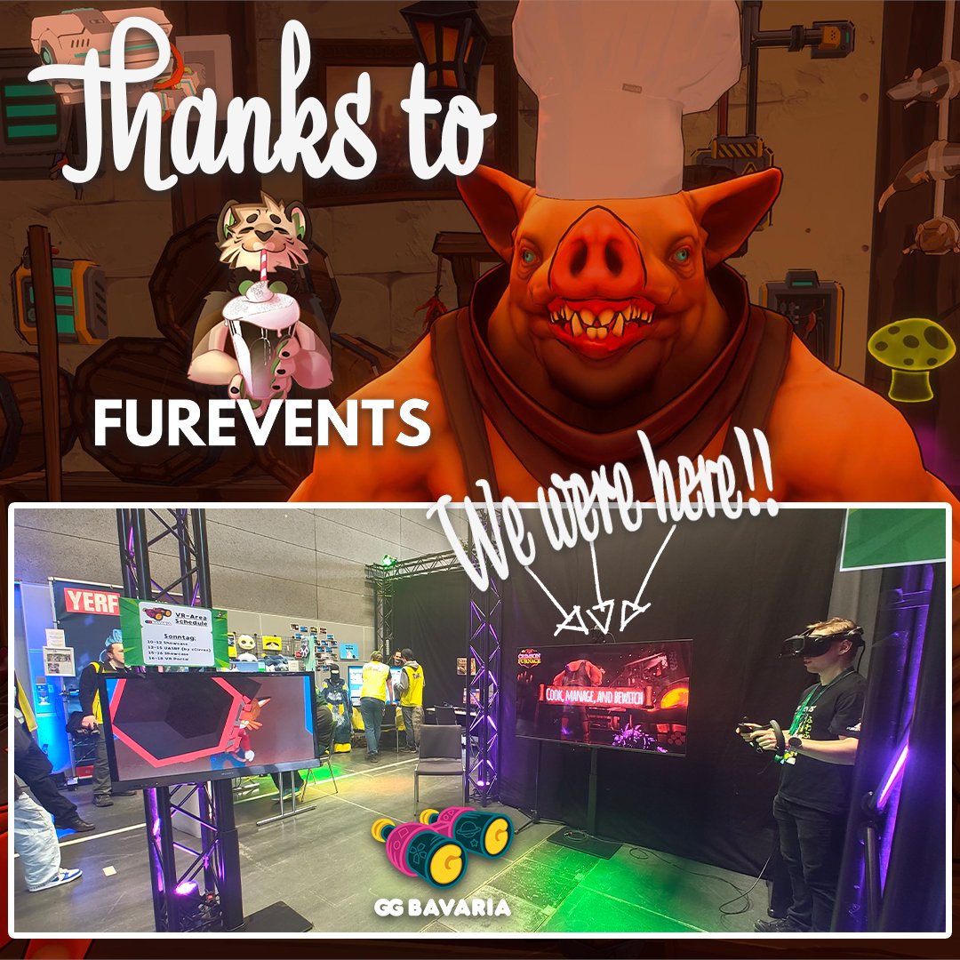 DarkCocooning's tweet photo. Crimson Furnace was featured during GG Bavaria with @Furevents_de 
Thank you to @Furevents_de  for the invitation and the opportunity!

    Wishlist Now👉 https://t.co/b9hsjpLGvC

#GGBavaria #München #GamingMesse #indiegame #gamingconvention #anthroart #furryart https://t.co/SJpQ7x1Tgy