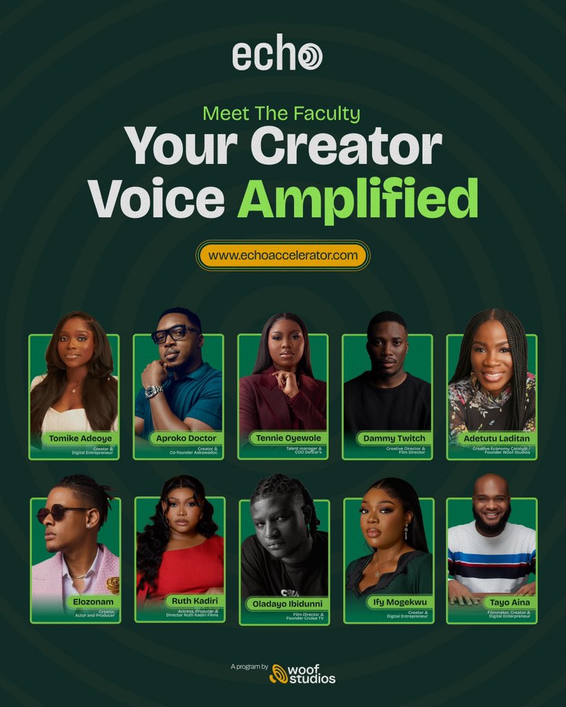 I’ll be speaking alongside some of Nigeria’s most influential voices on how to move from building an audience to making money from it. 

Registration is FREE, but only 15 creators will be selected for this intimate, hands-on experience.

If you’ve spent years building an