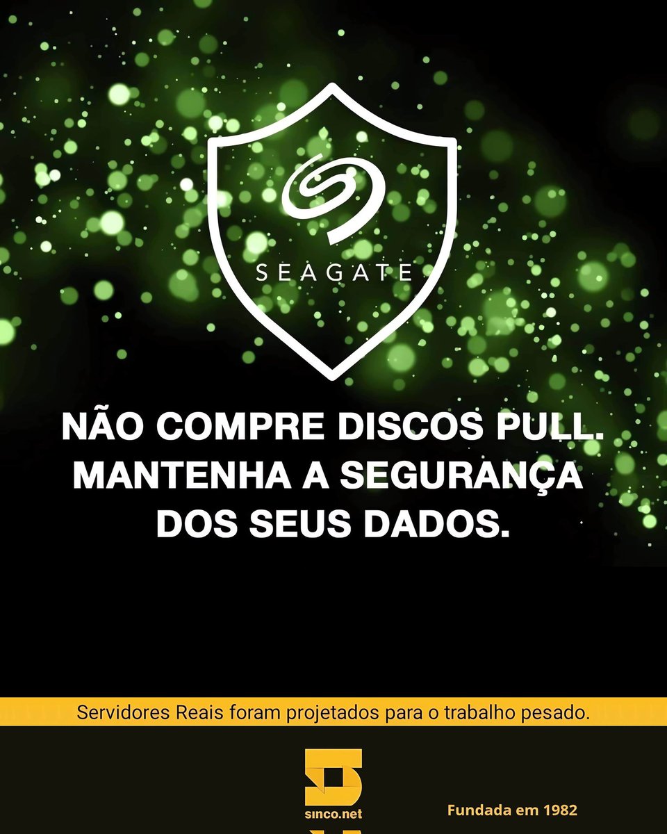 Sinco_Brasil's tweet photo. A #Seagate vem alertando sobre a infestação de discos pull no mercado!
São HDs retirados de máquinas antigas, com milhares de horas de uso, sem a garantia original e vendidos como novos no mercado paralelo e online.

https://t.co/O7IrvX9ZkX

#Desde1982 #StorageSolutionProvider https://t.co/jbyOrFDB1Z