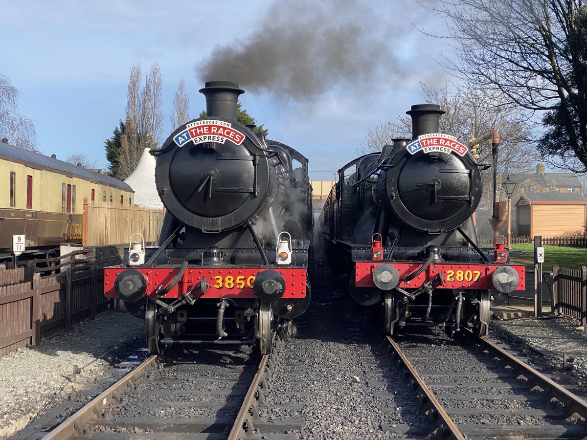 Airstreamboy's tweet photo. Off to the races at Cheltenham with the GWSR. https://t.co/SzncyBbi8T