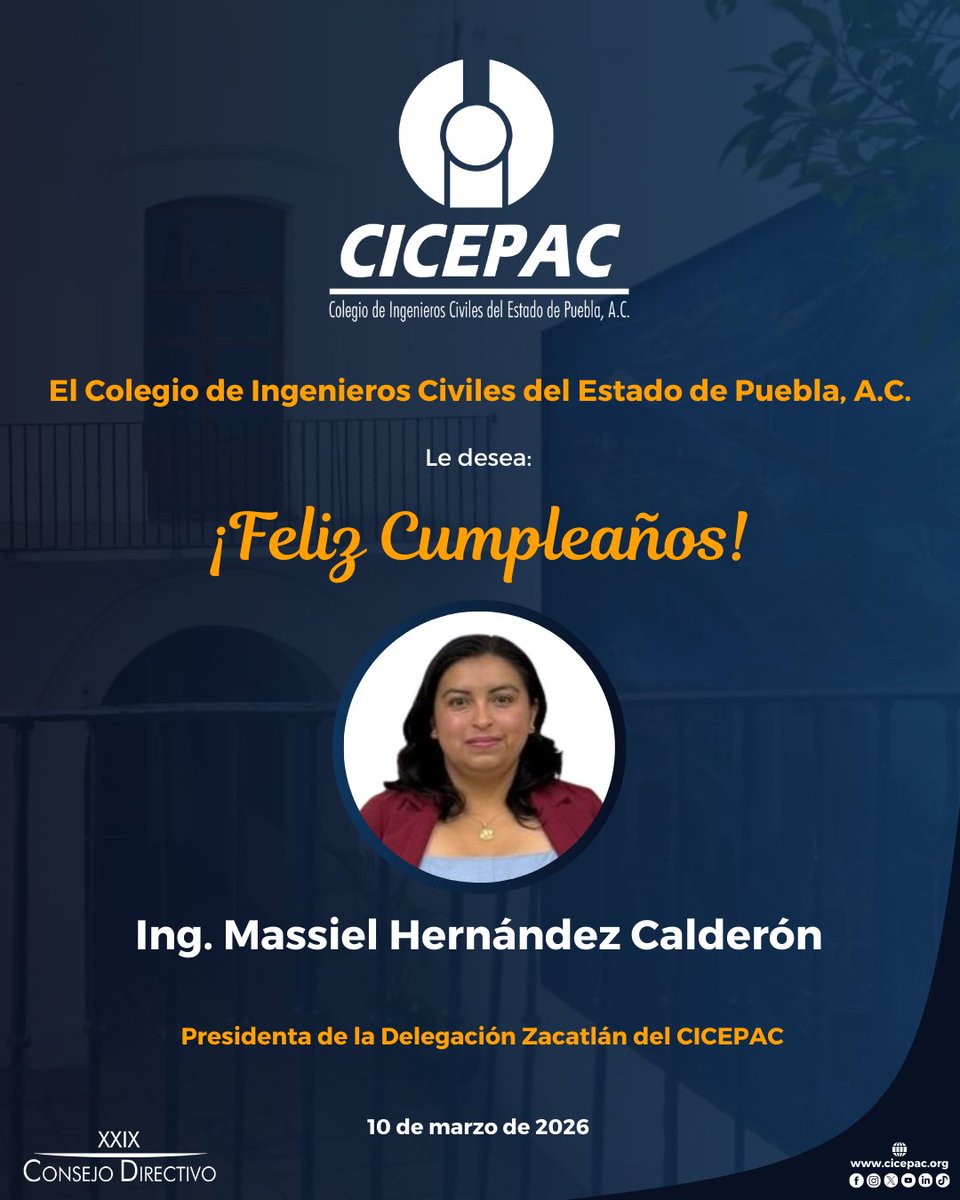 Colegio de Ingenieros Civiles del Estado de Puebla tweet media