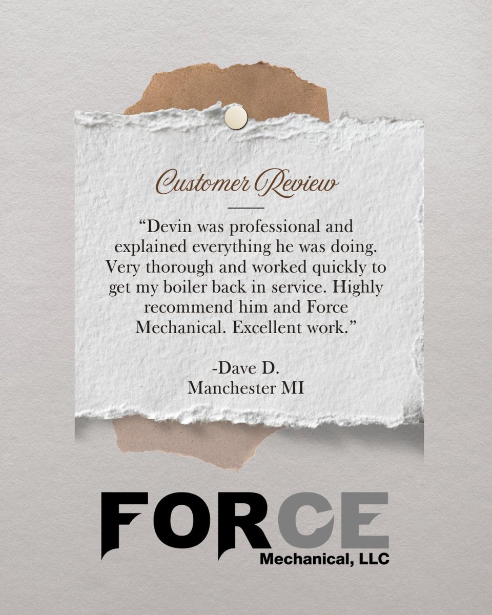 FORCE MECHANICAL LLC tweet media