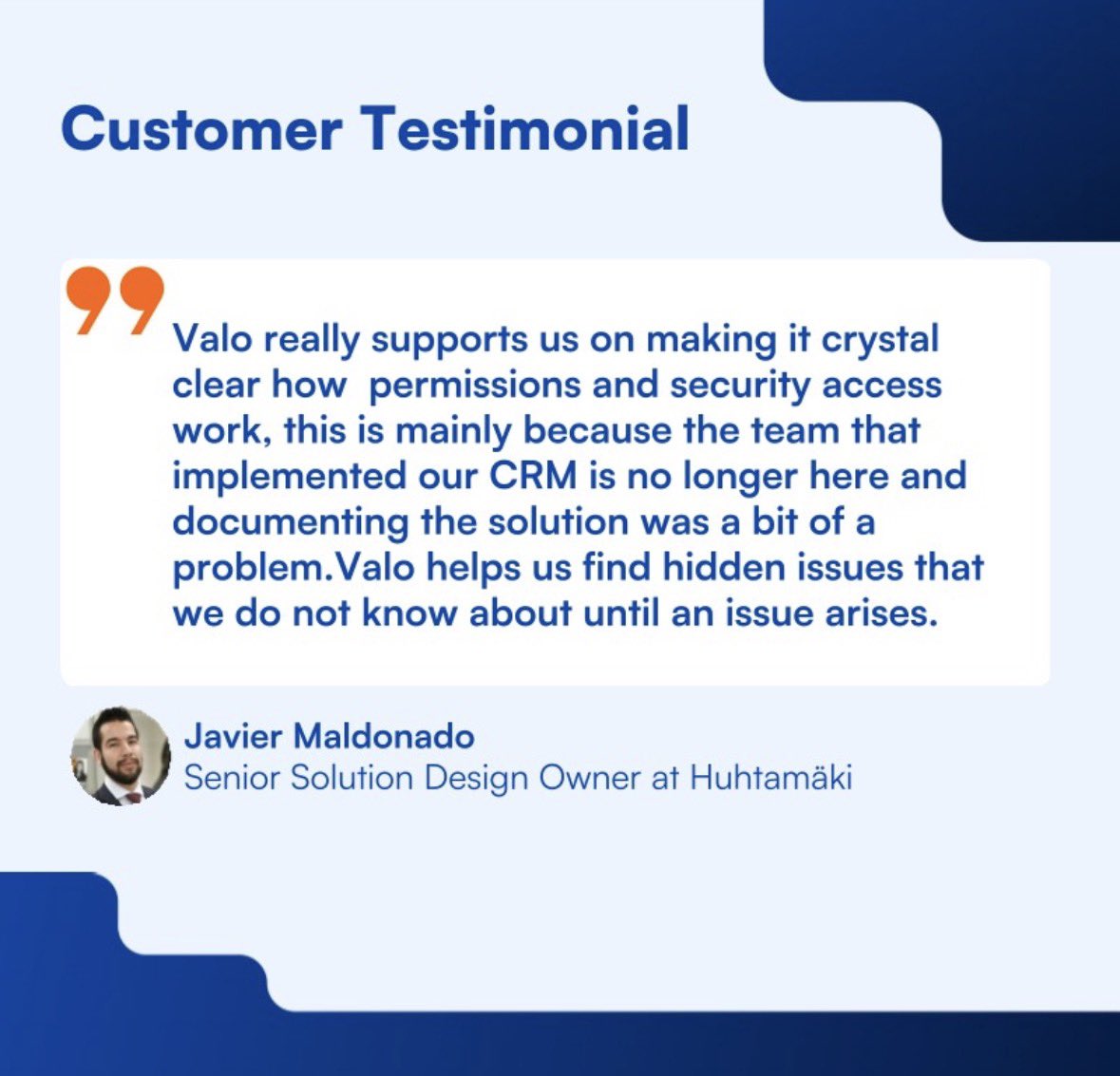 ValoSecurity's tweet photo. How does a €4.2B global leader like @HuhtamakiGroup reclaim 85% of its Salesforce admin capacity?

By moving from "manual archaeology" to AI-driven clarity, they transformed their governance outcomes:

- Audit Prep: From multi-day manual marathons to being ready in MINUTES.
- Issue Solving: 85% FASTER identification of permission flaws.
- Security Reviews: 60% LESS EFFORT required.

As Javier (Senior Solution Design Owner) puts it: "Valo helps us find hidden issues that we do not know about until an issue arises."

Stop digging through legacy complexity and start innovating.

#huhtamaki #ValoAI #BSSPM #Salesforce #security #agentforce #AIsecurity