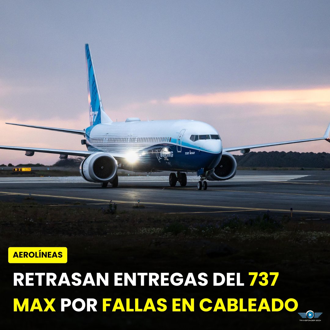 Transponder1200's tweet image. #Boeing 🇺🇸 podría retrasar entregas del #737MAX

Boeing informó que algunas entregas del avión de fuselaje estrecho 737 MAX durante el primer trimestre podrían registrar retrasos. La producción sigue en 42 #aviones por mes, con planes de subir a 47 este año. ya notificó a #FAA.