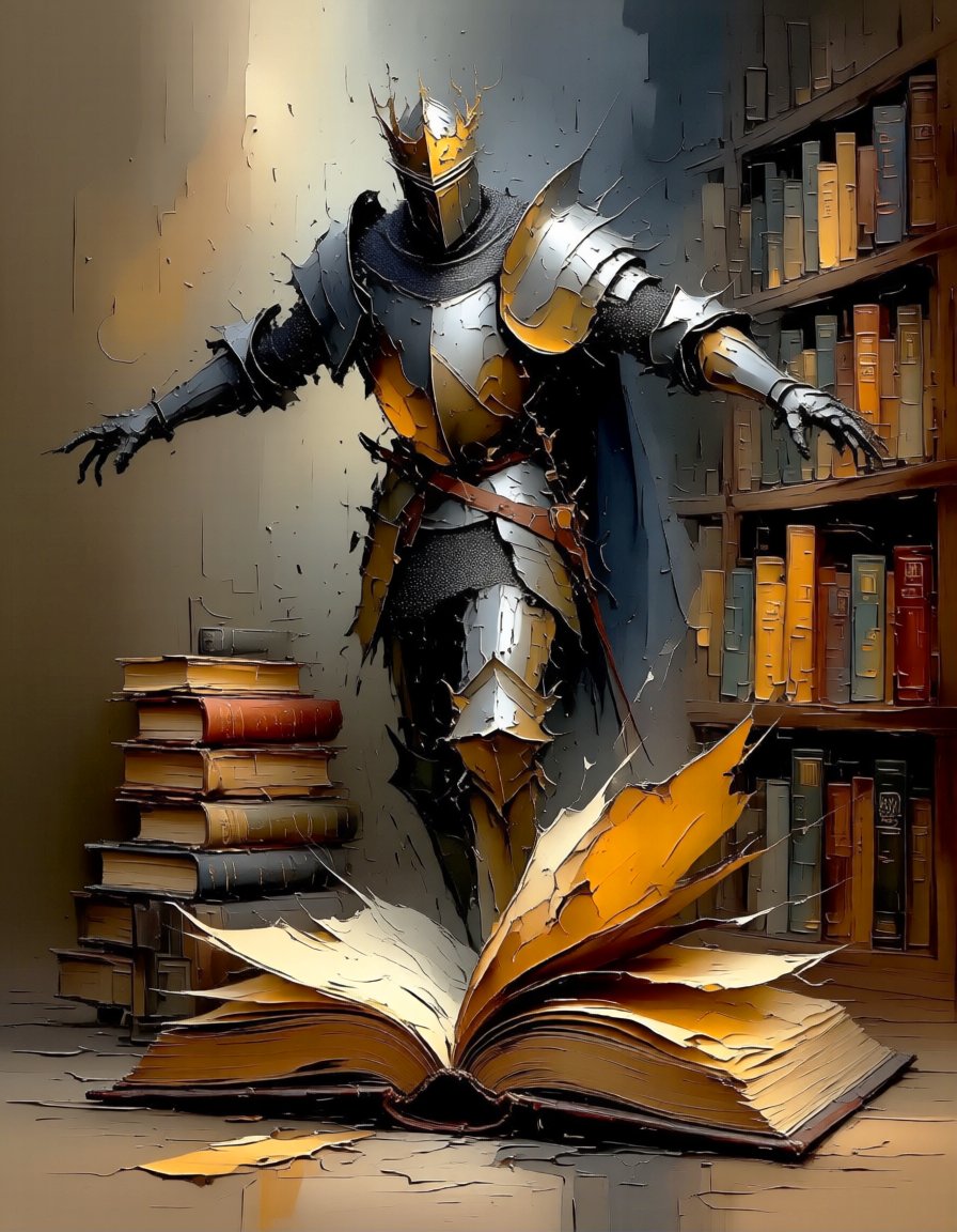 andy_corah's tweet image. Every library holds an army waiting to be unleashed by the reader brave enough to open the cover. 🏰 #ReadToConquer #Knight