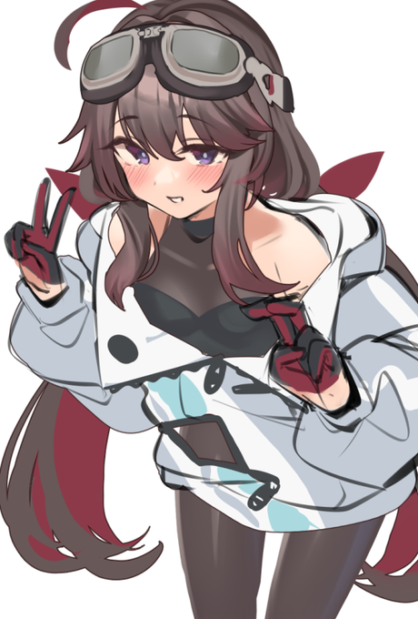 ぽこりさんち(@ Pokokaki)のぽこみちゃんを一時間で描いたのでワンドロみちゃんです 