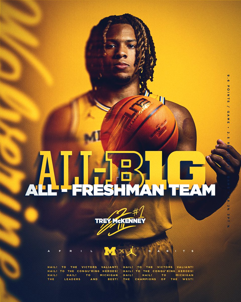 umichbball's tweet photo. All-Freshman Team honors for the Michigan kid!

#GoBlue https://t.co/D9YILUfPKn
