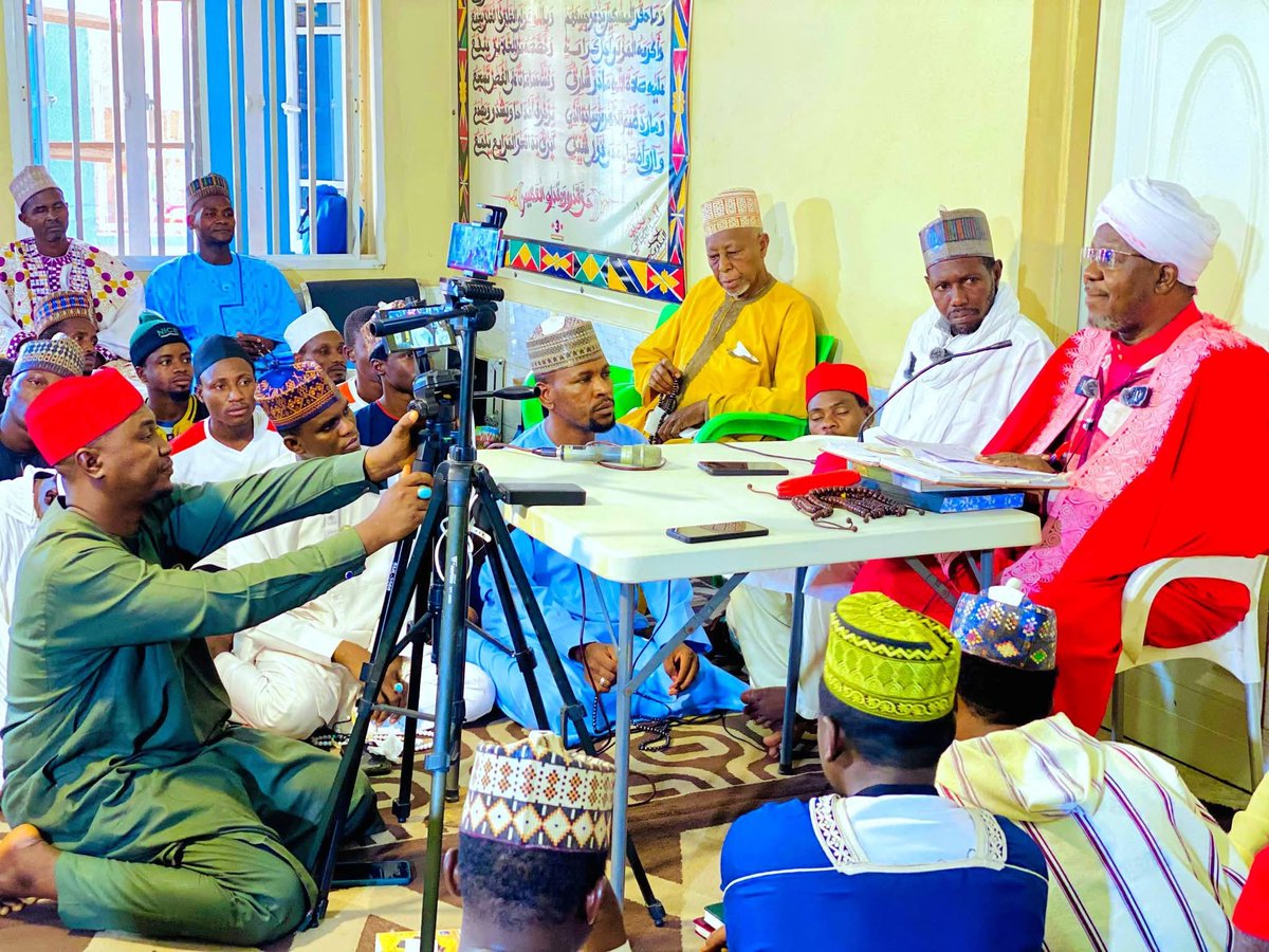 Maidiwanigroup's tweet photo. ALHAMDU LILLAH: TAFSIR NA RAMADAN 1447/2026 RANA TA 24

Yadda Shehu Isma’ila Umar Almaddah (Mai Diwani) yake gabatar da zaman Tafsirin Alkur’ani Mai Girma na watan Ramadan  1447/2026, a Zawiyyar Ahlul Faidhati Mai Diwani Group,  Sabon Gari, Tudun Wada Kaduna.

Talata 10/3/2026 https://t.co/m83Hzaw1E8