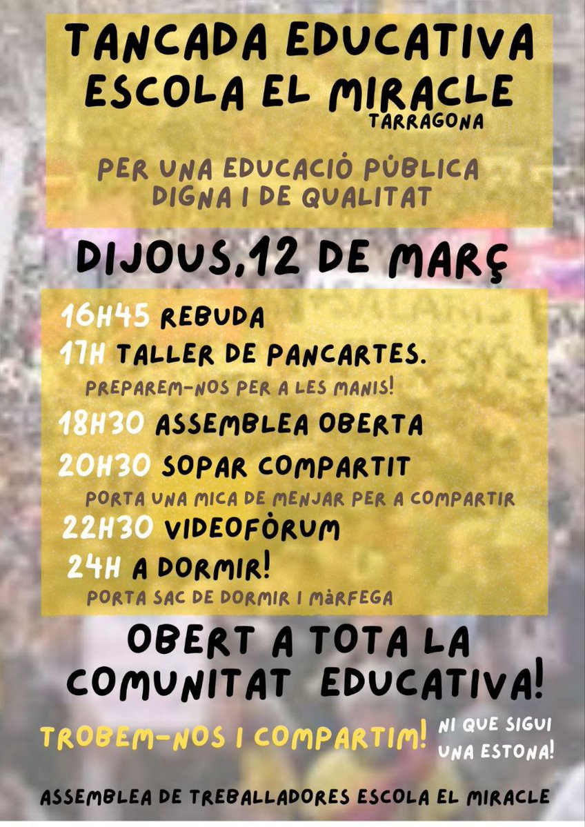 DeixaDeSerUnailla - CGT Ensenyament Camp de TGN tweet media