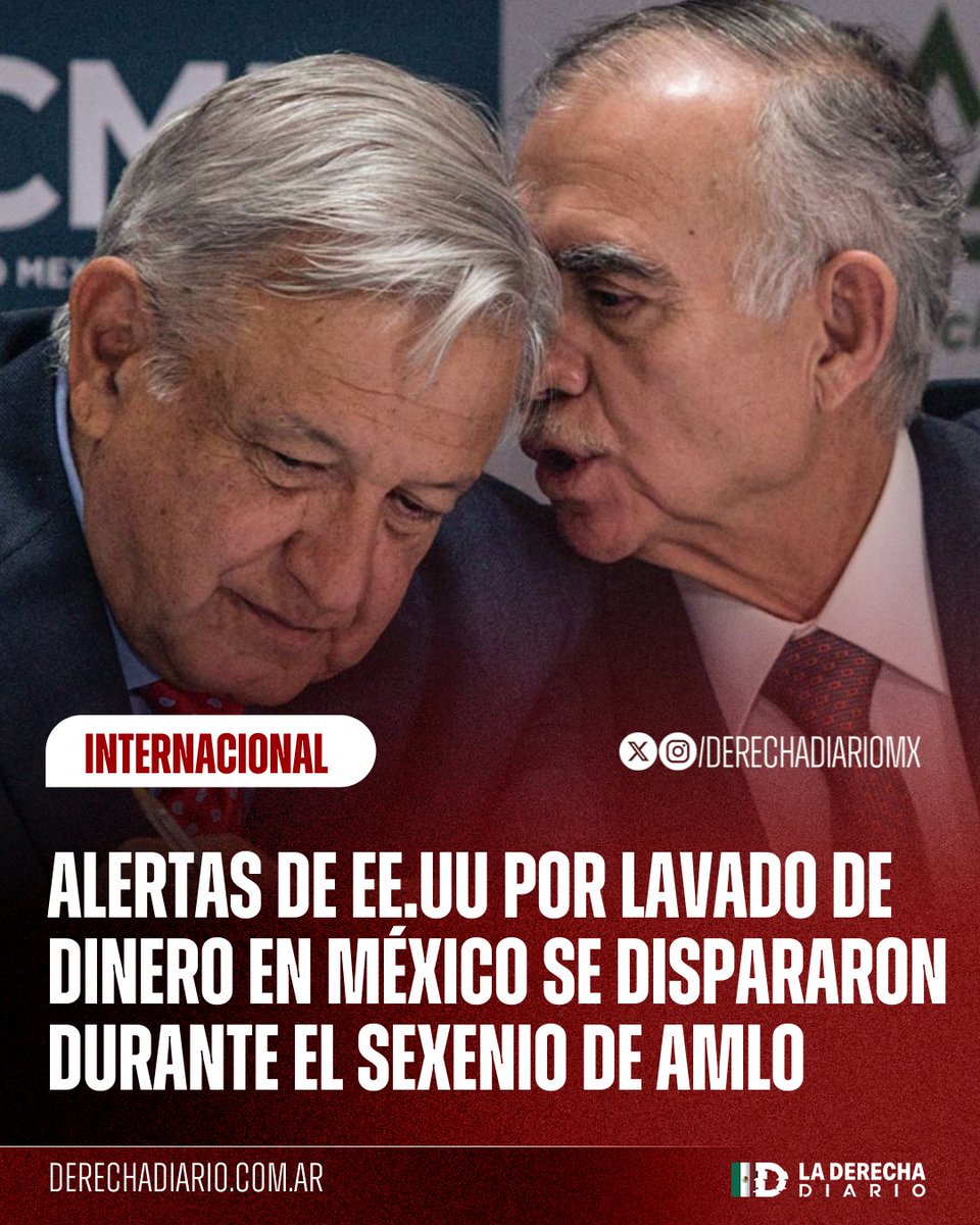🚨🇲🇽🇺🇸 | AMLO SABÍA: Durante el sexenio de López Obrador, las alertas de Estados Unidos por lavado de dinero en México se dispararon, siendo el primer año del exmandatario el de mayor número de sanciones de la OFAC contra empresas vinculadas a este delito.