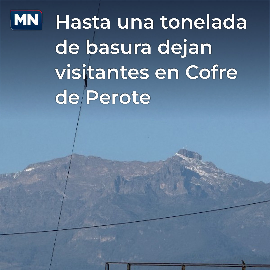 MeganoticiasXAL's tweet photo. #MNXAL Más de una tonelada de basura fue retirada del Cofre de Perote por voluntarios. Botellas, pañales y latas entre los desechos. 🌄🗑️ #CofreDePerote #MedioAmbiente https://t.co/VgY15xXPWt https://t.co/OLpKJoNKK9
