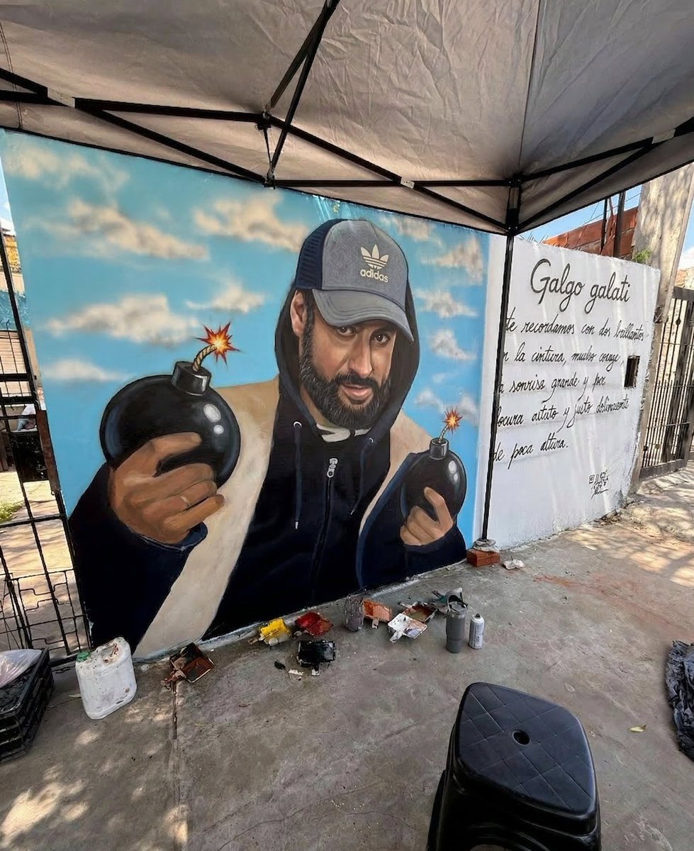 Vola alto viejito!! Mural hecho con mucho amor.

Te vamos a extrañar mucho. #GalgoEterno