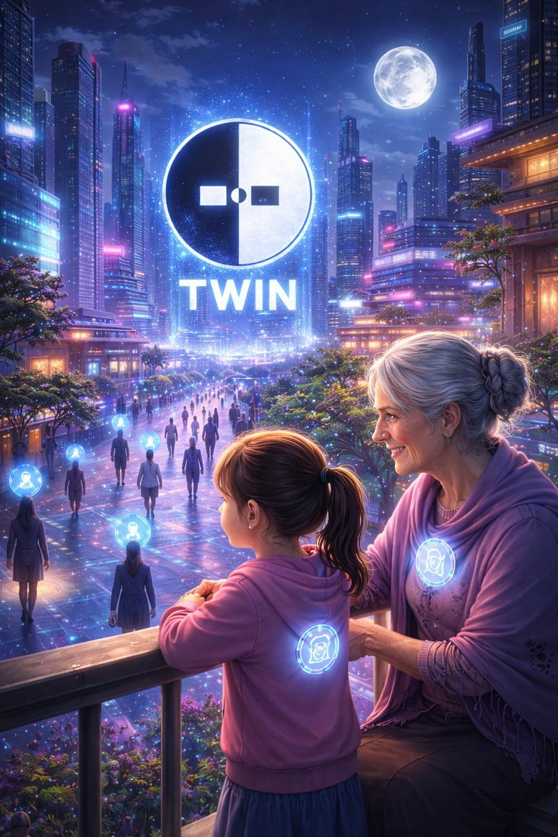 BenitaEjeh's tweet photo. THE STORY BEFORE @twin3_ai

The year is 2045, Every citizen has an Identity Mark.
In a small digital city built on the @twin3_ai network,
a little girl sits beside her grandmother.
Grandma, she asks,
tell me the story of before Identity had weight
#twin3ThreadContest
 @cis2042x