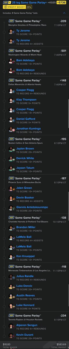 🚨Poncho's Lotto🚨

What i like today.

If you tail, 
Tail responsibly 🫡 
🔗👇🏼
account.sportsbook.fanduel.com/sportsbook/add…