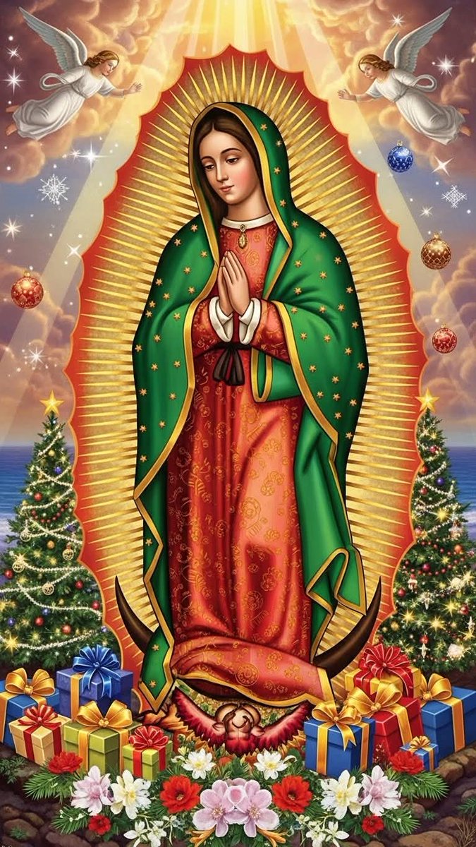 Te saludamos Emperatriz de México y las Américas,escucha los ruegos de tus hijos e intercede para que entre nosotros reine la paz y el amor de tu hijo Jesucristo.
Nuestra Señora de Guadalupe ruega por nosotros 🌹🌹🌹