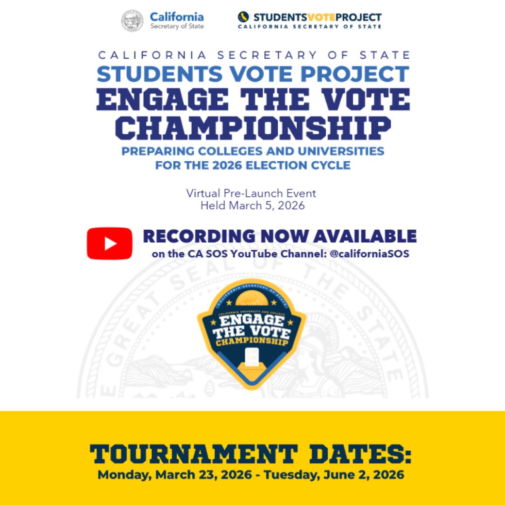 California Secretary of State tweet media