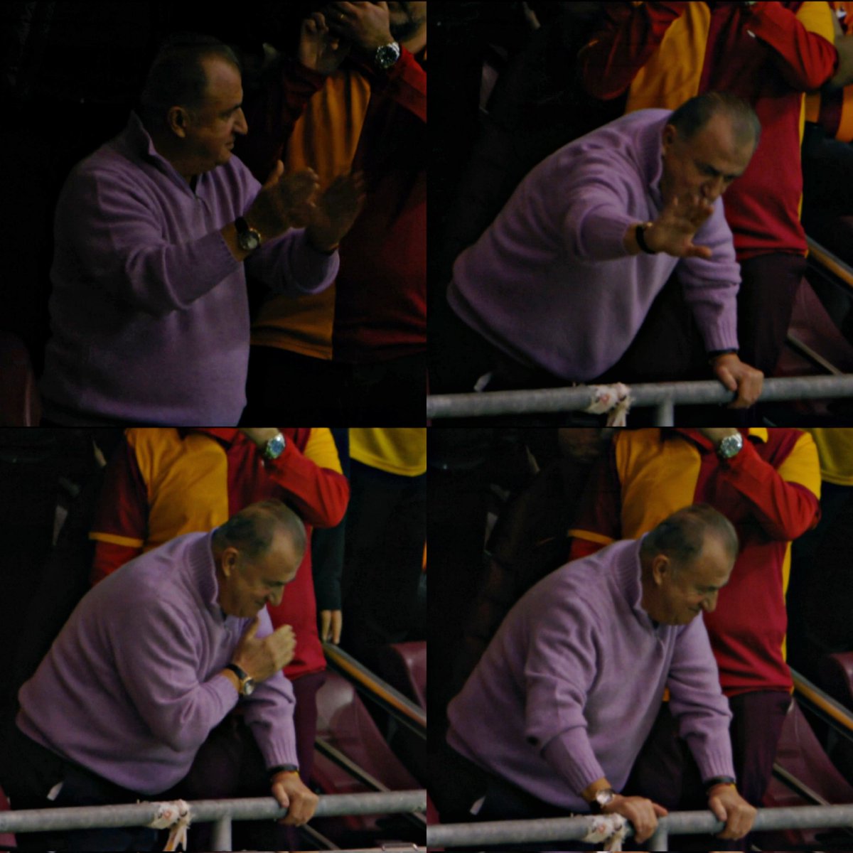 Evlatlarını gururla izleyen bir baba