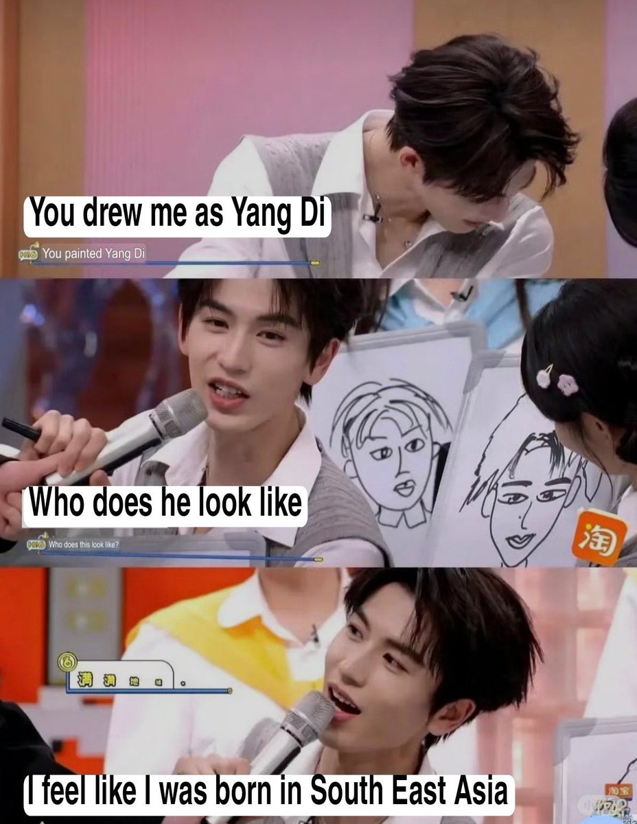abcxpuy's tweet photo. @ligmatto @FKShi hello? he said the painting looks like Yang Di first then said it looks like SEA? hmmm if Yang Di is the top handsome man in China then you are right ^^ https://t.co/s5FxD932Pi