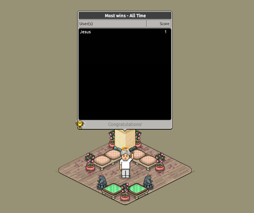 Jesus on Habbo tweet media