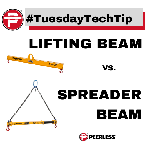 #TuesdayTechTip – Lifting Beam vs. Spreader Beam
They may sound similar but Lifting Beams and Spreader Beams serve different purposes—Don’t let terminology mix-ups lead to the wrong gear—know what your lift calls for!

#peerlesschain #welovechain
