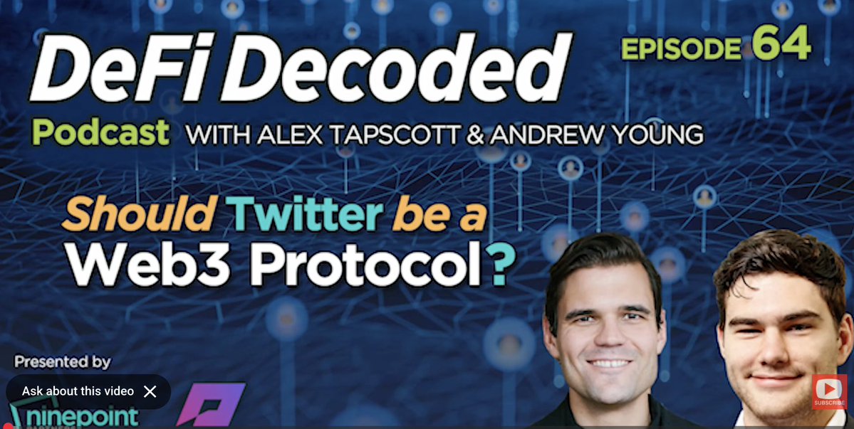 The DeFi Decoded Podcast tweet media