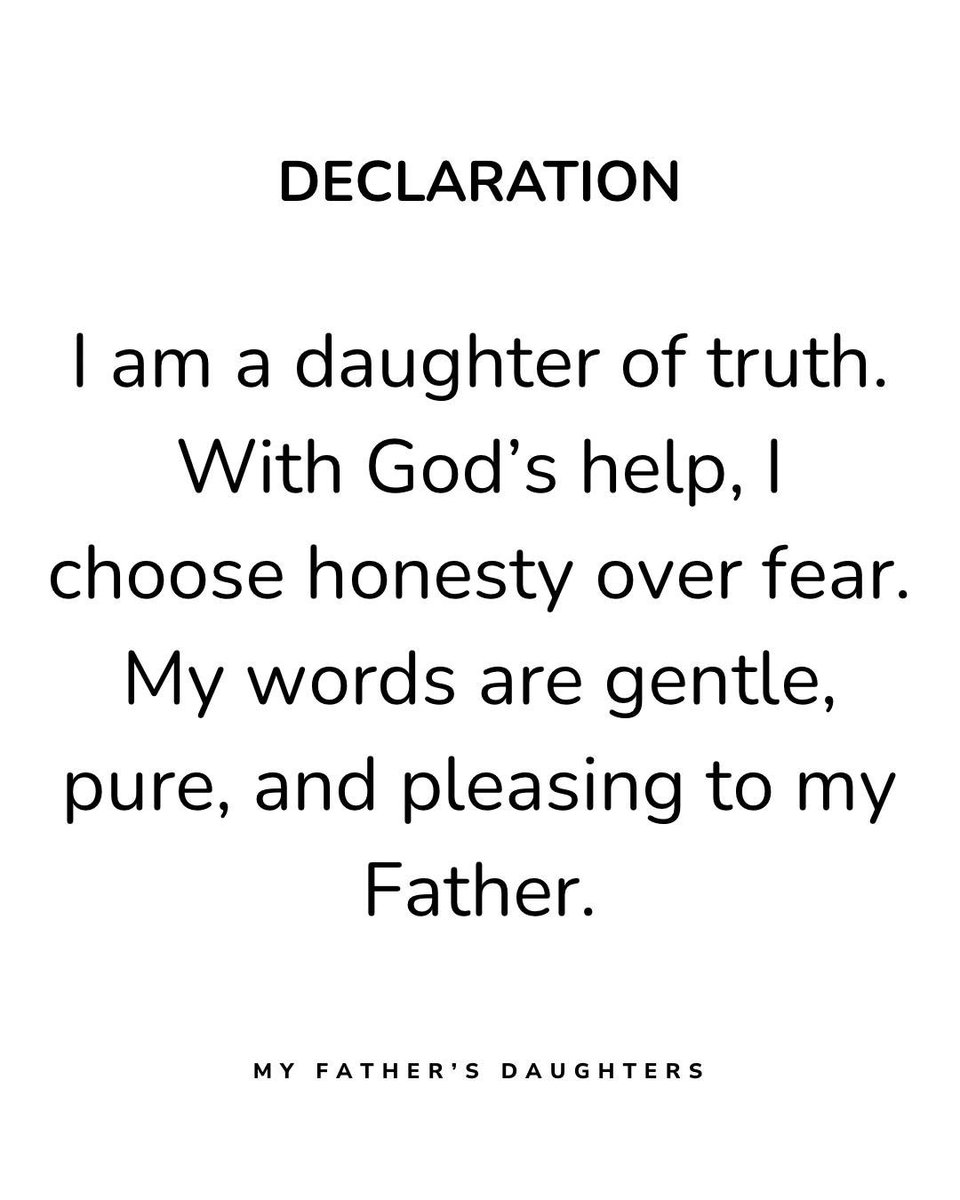 MFDaughters's tweet photo. “Tell the truth and let the devil be ashamed”
I grew up saying and hearing this.
Truth brings freedom. 

#SpeakTruth #ChristianWomen #FaithJourney #WomenOfFaith #SpiritualGrowth #DaughtersOfGod #DailyDevotional https://t.co/ajI56eAp4C