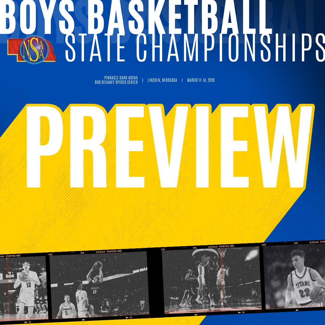 nsaahome's tweet photo. 🏀Take a look at the PREVIEW for the 2026 Boys State Basketball Championships!

👀Check out the full recap from @harvestsportsNE  👉 https://t.co/Iyok5n9NHk

#nebpreps https://t.co/eleW6MxV6l