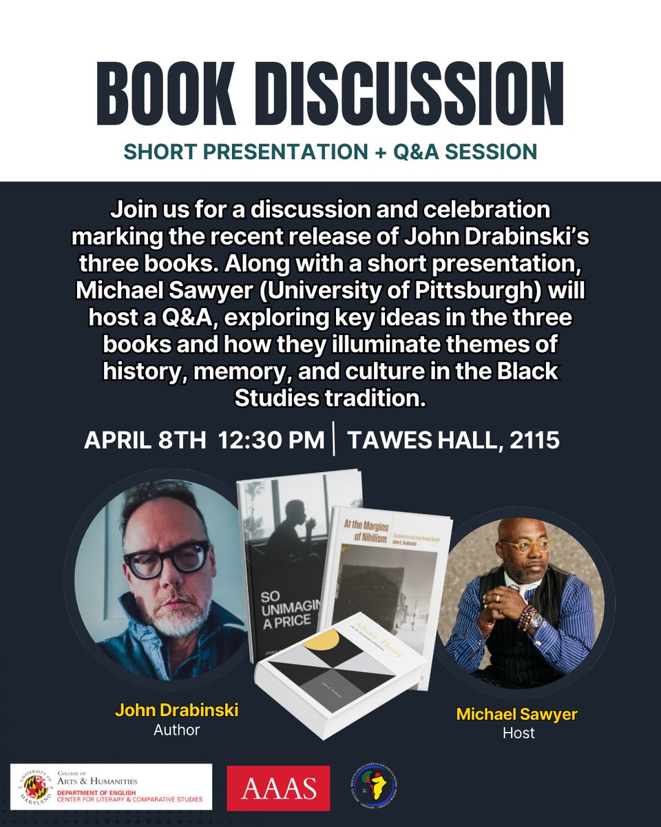 UMD Department of African American Studies (AAAS) tweet media