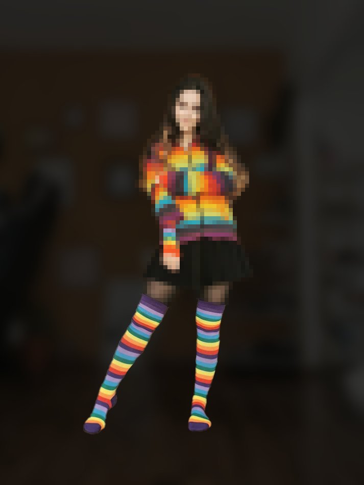 Are you pathetic enough to leak to my pixels with only my socks uncensored?