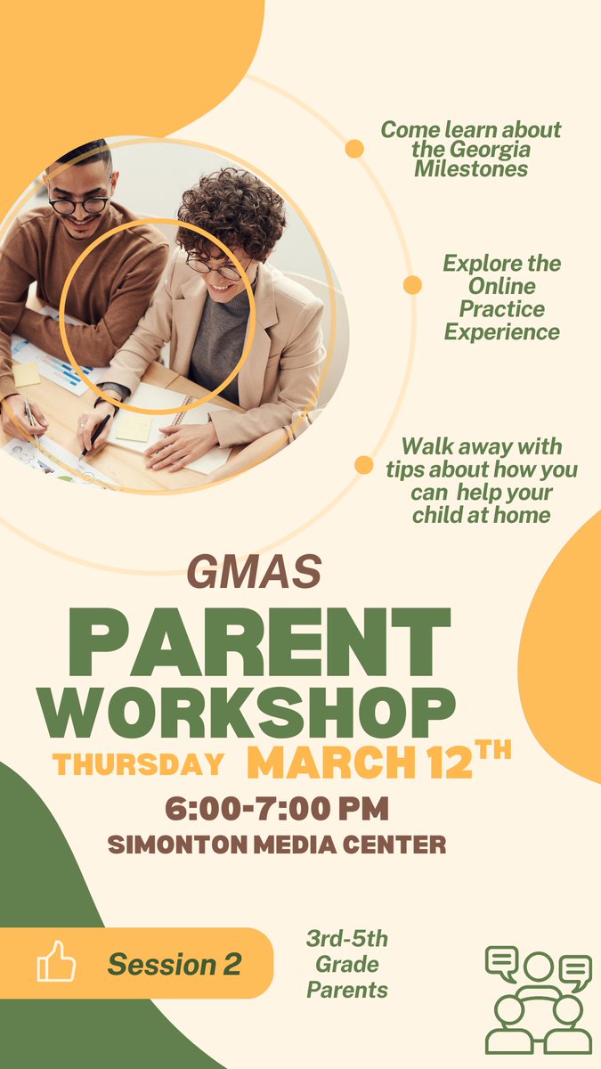 We are offering a 2nd session of our GMAS Parent Workshop for those with students in 3rd-5th Grades.