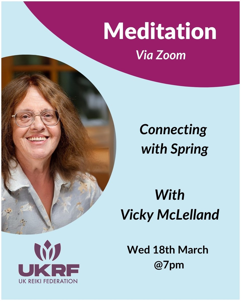 Vicky McLelland invites you to a calming evening session to reconnect with yourself and the seasonal shift toward spring. 

To access these #memberbenefits, you can join UKRF from only £25: reikifed.co.uk/join

#Reconnect #SpringMeditation #ReikiCommunity #UKRF #Rejuvenation
