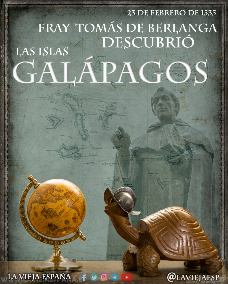 EL DESCUBRIMIENTO DE LAS ISLAS GALÁPAGOS
El 23 de febrero de 1535 zarpaba de Castilla del Oro (actual Panamá), un pequeño navío rumbo a Lima con la única misión de trasladar hasta la capital del Perú a un importante pasajero
laviejaespaña.es/descubrimiento…