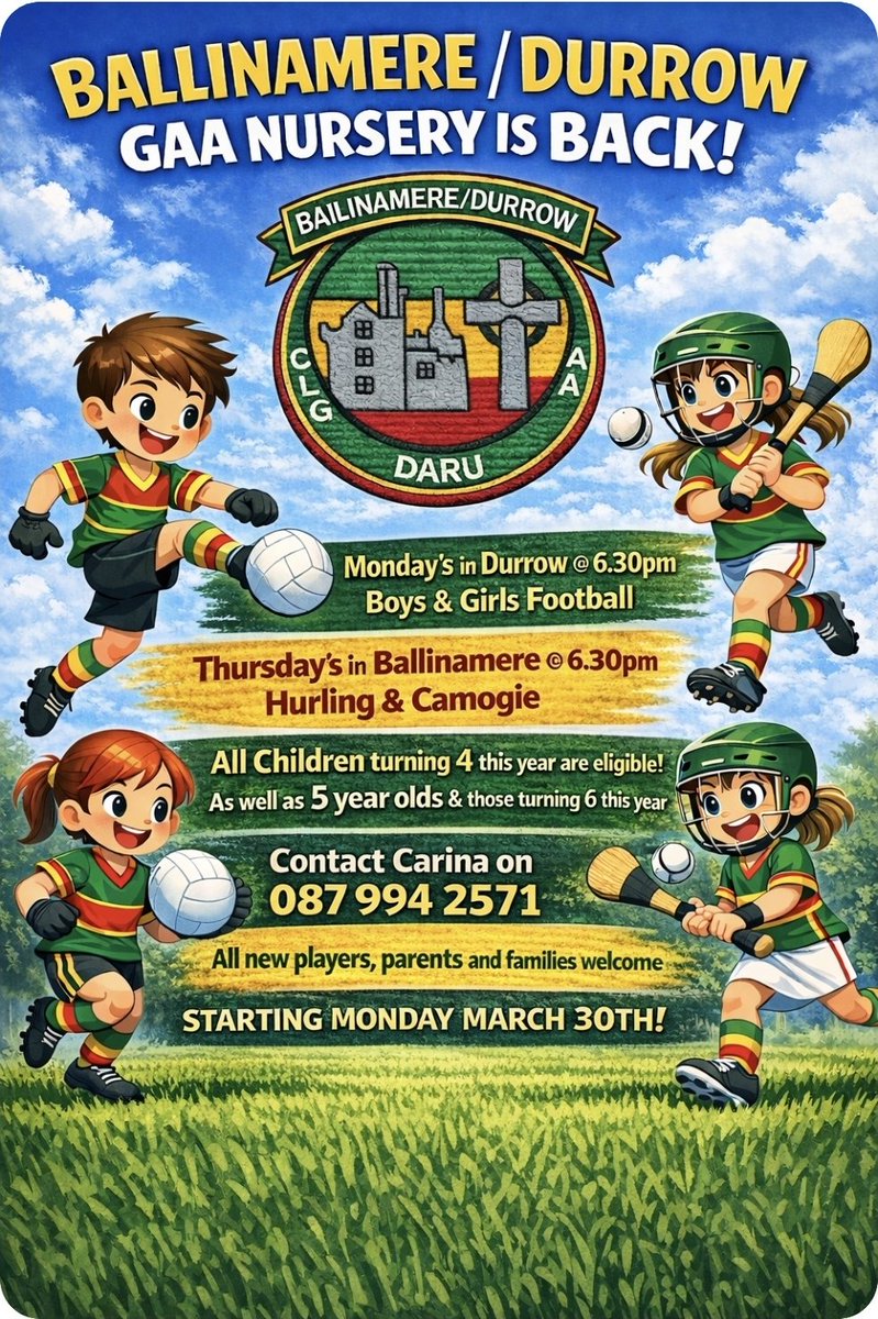Ballinamere/Durrow GAA, LGFA & Camogie tweet media