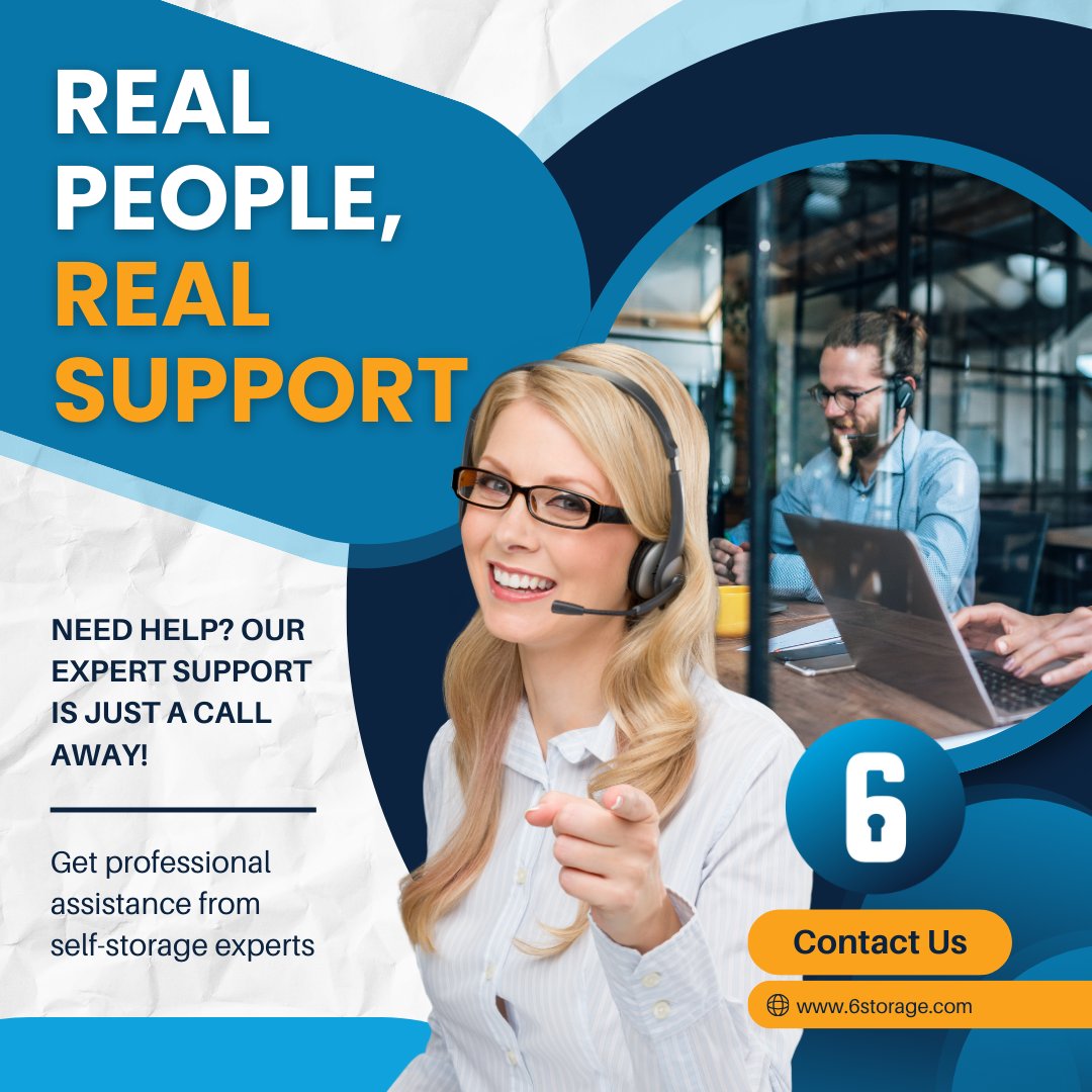 6storage's tweet photo. Sick of chatbots that can't answer your questions?

At 6Storage, you get real people who understand self-storage and actually help solve problems.

See the difference: https://t.co/8HVMBmyu6V

#SelfStorage #StorageTech #6Storage https://t.co/1jSMMC6hqC