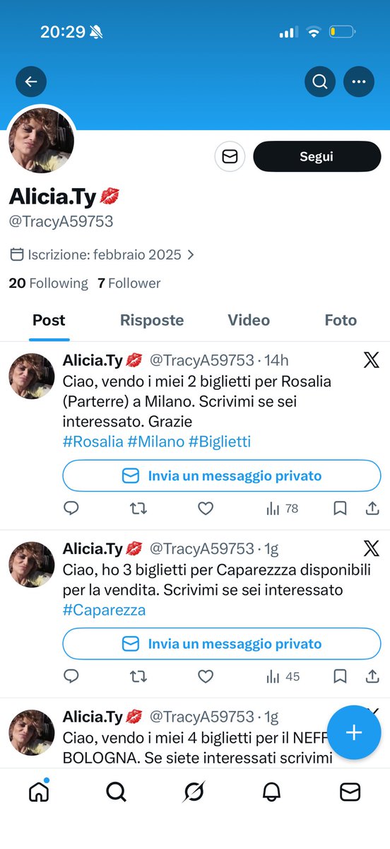 Gaiar_19's tweet photo. VOLEVO AVVISARE LA PEZZENTE @TracyA59753 CHE DOMANI RICEVERÀ UNA DENUNCIA. È UNA TRUFFATRICE. Sicuramente mi bloccherà, segnalate per favore. SEI UNA PERSONA SCHIFOSA. https://t.co/61hAAL4NxQ