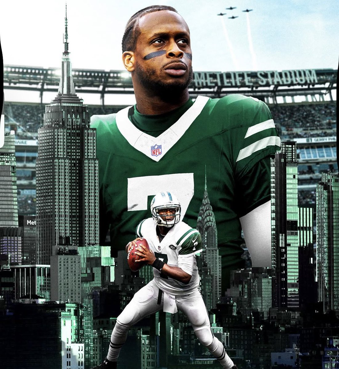 nyflyzone's tweet photo. GENO BACK IN NY 🛩️ 
#jets fans how we feel about this move? https://t.co/MusqFY5gi4