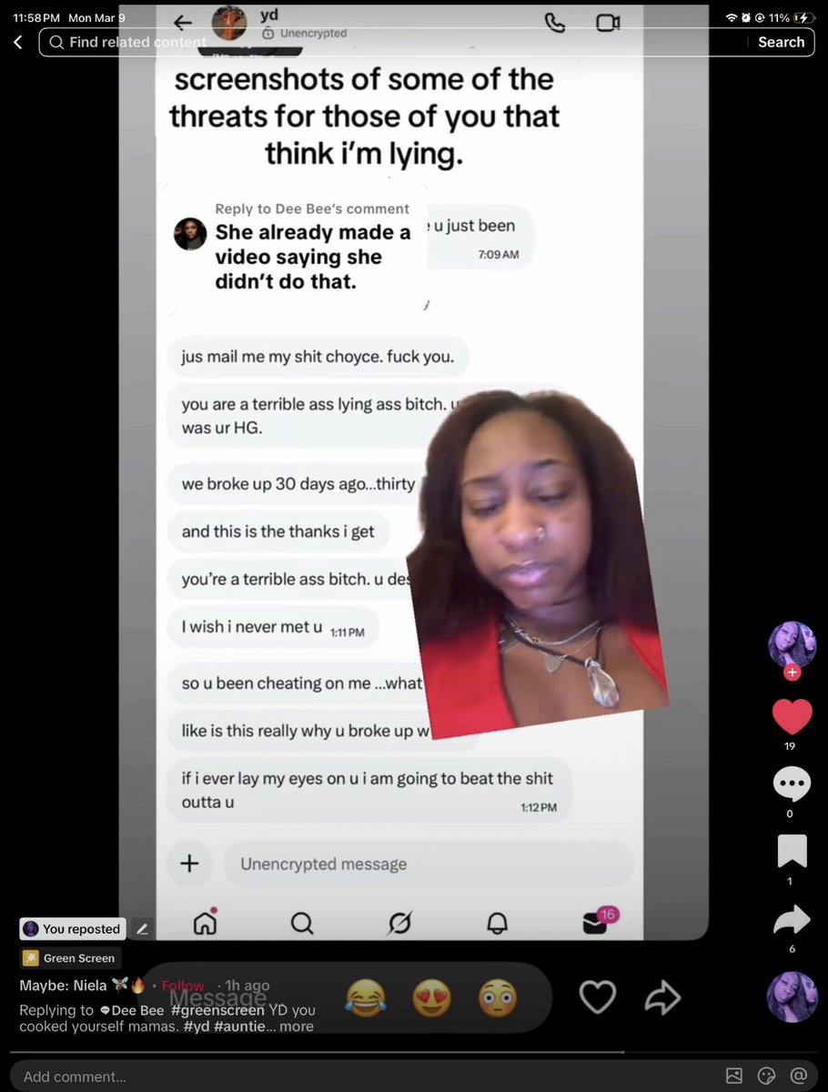 sipthisteaaaaa's tweet image. YD (choyce browns ex girlfriend) has been allegedly sending choyce threatening messages since they've broken up and choyce is now with janae sims