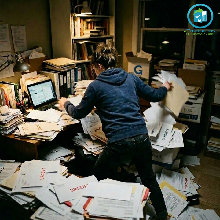 “Sé que lo dejé por aquí..." mProductos Business Suite te dirá dónde está!!!

No dejes que el desorden documental frene tu crecimiento. Pasamos tu caos físico a un ecosistema digital blindado. 

Menos papel, más control.

Cero pérdidas, 100% eficiencia
Moderniza tu empresa....
