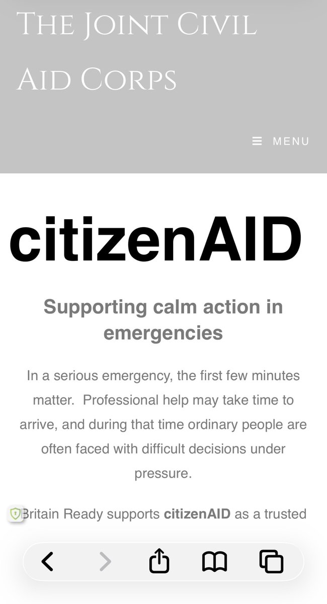 Joint Civil Aid Corps - National Civil Defence tweet media