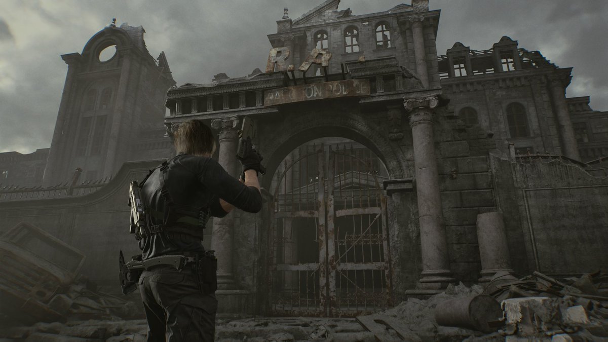 Having a trip down memory lane tonight with what is left of the RPD building. #ResidentEvilRequiem