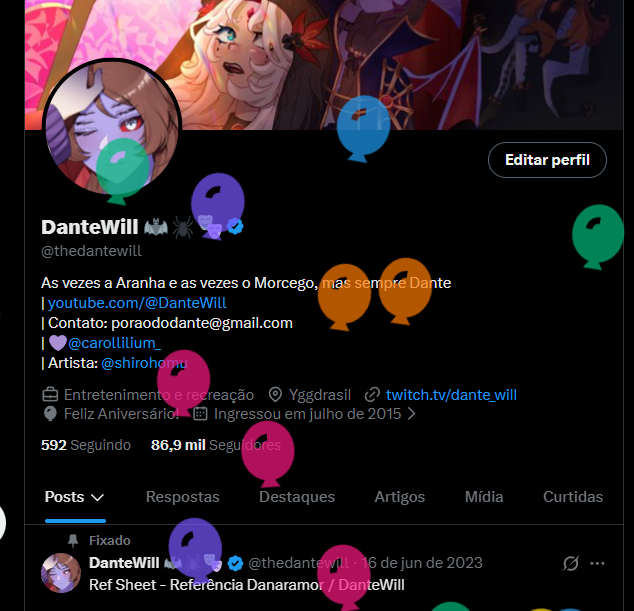 DanteWill 🦇🕷️🎭 tweet media