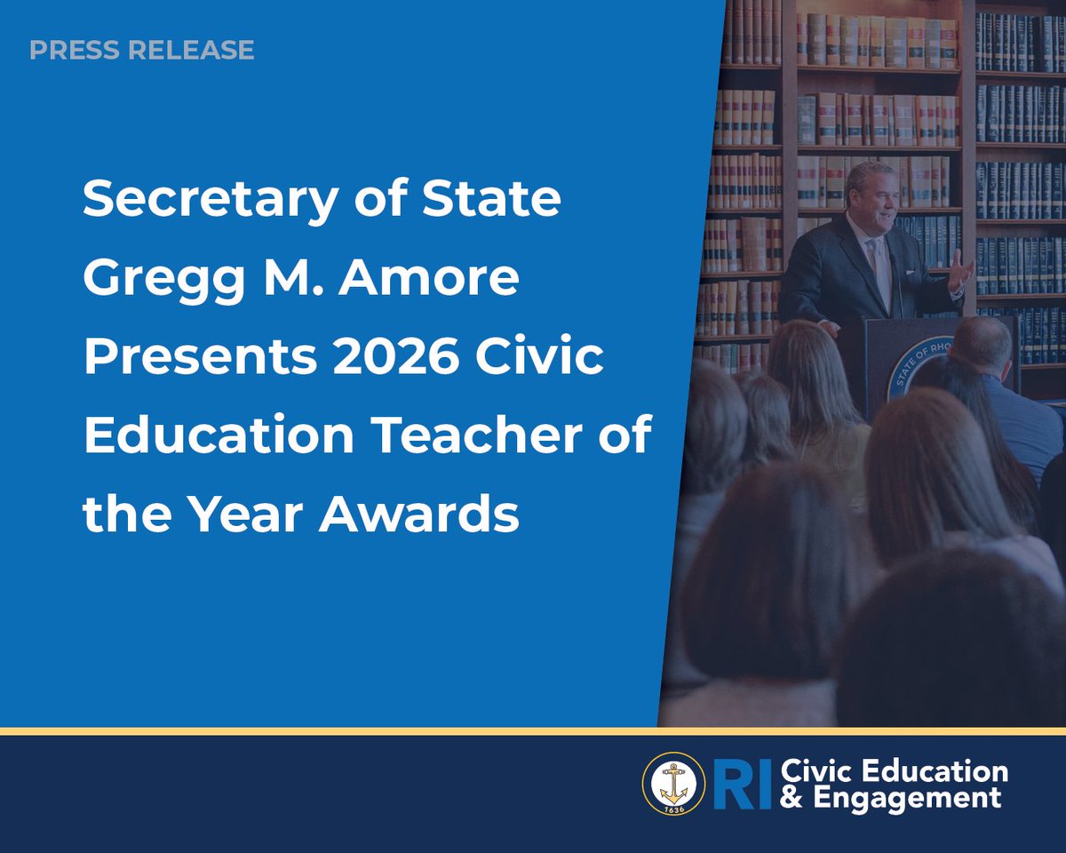 RI Department of State | Secretary Gregg M. Amore tweet media