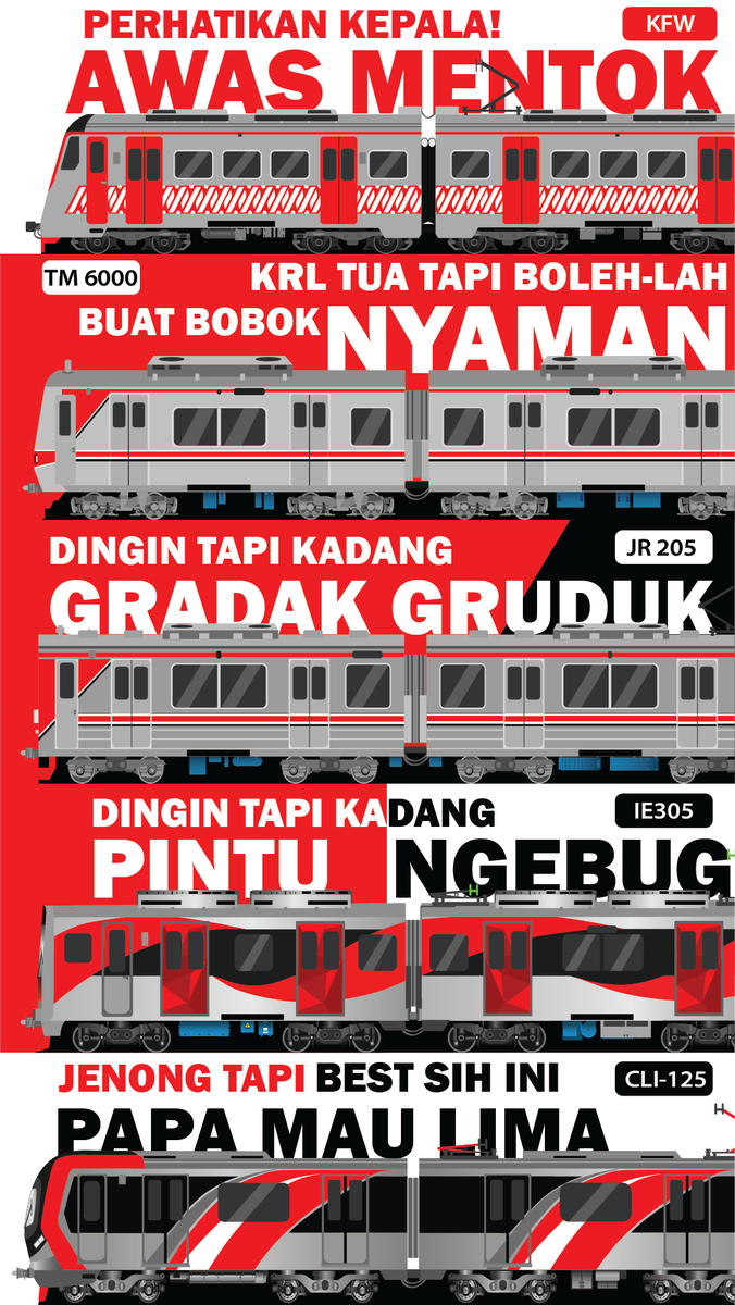 Gimana just4fun ini, apakah jokes ini relate dengan rekan² rombongan kereta (rokers) terutama yang biasa naik KRL 😹

kalian naik KRL sempat sengaja pilih-pilih sarananya gak? klo aku iya wkwk