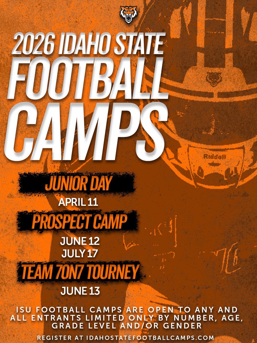 Excited to attend <a href="/BengalGridiron/">Idaho State Football</a> camp over spring break! Thank you <a href="/CoachJT_ISU/">Coach Jake Thomas</a> for the invite! Looking forward to showing you what I can offer! <a href="/CodyHawkins/">Cody Hawkins</a>